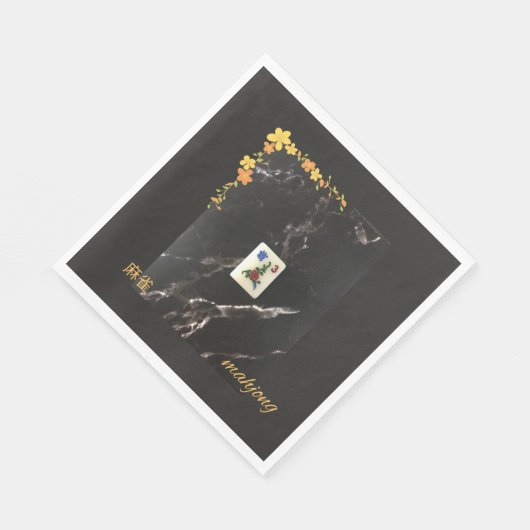 Orangefarbene Serviette (Ecke)