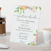 Orangefarbene Signaturgetränke, Hauptpresse Sockelschild (In SItu)