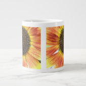 Orangefarbene Sonnenblume Tasse (Vorderseite)