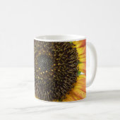 Orangefarbene Sonnenblume Tasse (VorderseiteRechts)