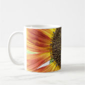 Orangefarbene Sonnenblume Tasse (Links)