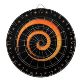 Orangefarbene Spiralregulierung Dartscheibe (vorne)