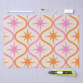 Orangefarbene Sternexplosionen aus dem Mittelalter Seidenpapier (Handwerk)