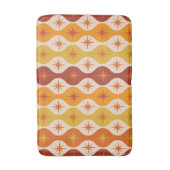 Orangefarbene Sternexplosionen aus der Mitte des J Badematte (Vorderseite Vertikal)