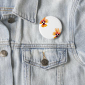 orangefarbene Stiefmütterchen Button (Beispiel)