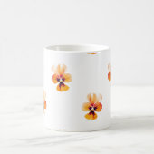 orangefarbene Stiefmütterchen Kaffeetasse (Mittel)