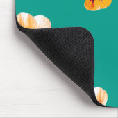 orangefarbene Stiefmütterchen Mousepad (Ecke)