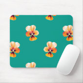 orangefarbene Stiefmütterchen Mousepad (Mit Mouse)