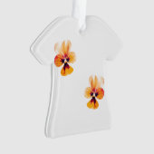 orangefarbene Stiefmütterchen Ornament (Vorderseite)