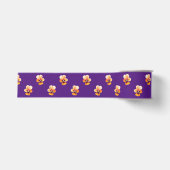 orangefarbene Stiefmütterchen Ripsband (Vorderseite)