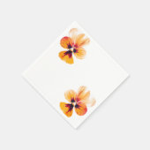 orangefarbene Stiefmütterchen Serviette (Ecke)