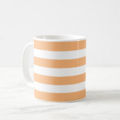 Orangefarbene Streifen 1 Kaffeetasse (Vorderseite Links)