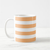 Orangefarbene Streifen 1 Kaffeetasse (Links)