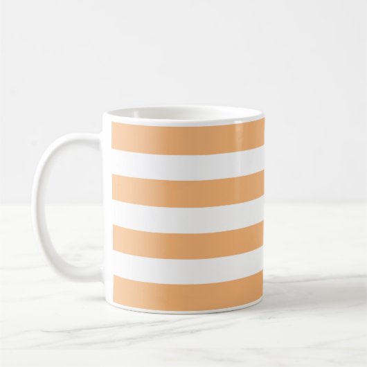 Orangefarbene Streifen 1 Kaffeetasse (Links)