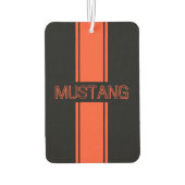 Orangefarbene Streifen Autolufterfrischer (Rückseite)