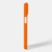 Orangefarbene Streifen Gold Mit Monogramm Cool Case-Mate iPhone Hülle (Rückseite / Rechts)