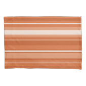 Orangefarbene Streifen Kissenbezug (Vorderseite)