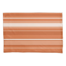 Orangefarbene Streifen Kissenbezug
