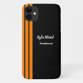 Orangefarbene Streifen schwarz Case-Mate iPhone Hülle