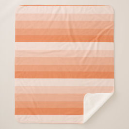 Orangefarbene Streifen Sherpadecke
