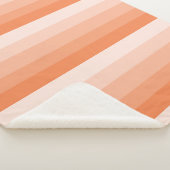 Orangefarbene Streifen Sherpadecke (3/4)