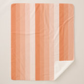 Orangefarbene Streifen Sherpadecke (Vorderseite)