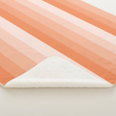 Orangefarbene Streifen Sherpadecke (3/4)