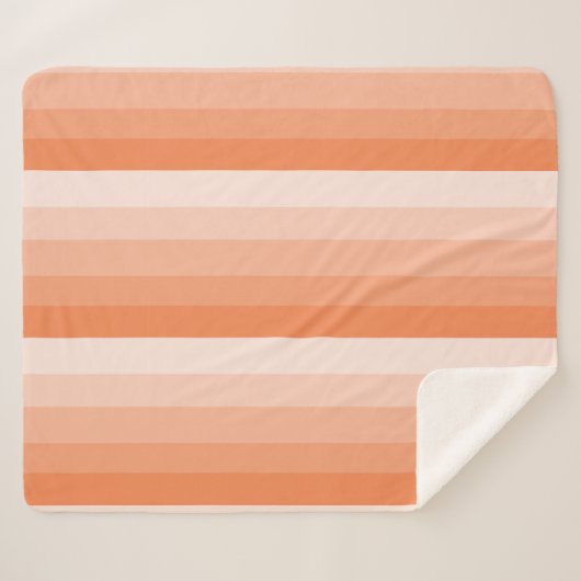 Orangefarbene Streifen Sherpadecke (Vorderseite (Horizontal))