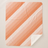 Orangefarbene Streifen Sherpadecke (Vorderseite)