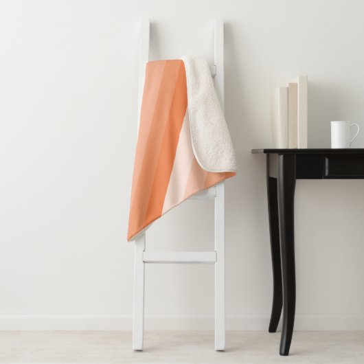 Orangefarbene Streifen Sherpadecke (Beispiel)