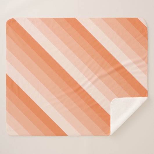 Orangefarbene Streifen Sherpadecke (Vorderseite (Horizontal))