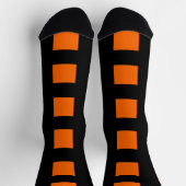 Orangefarbene Streifen Socken (Oben)