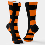 Orangefarbene Streifen Socken (Gewinkelt)
