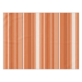 Orangefarbene Streifen Tischdecke (Vorderseite (Horizontal))