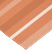 Orangefarbene Streifen Tischdecke (Schrägansicht)