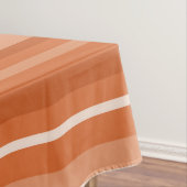 Orangefarbene Streifen Tischdecke (Beispiel)