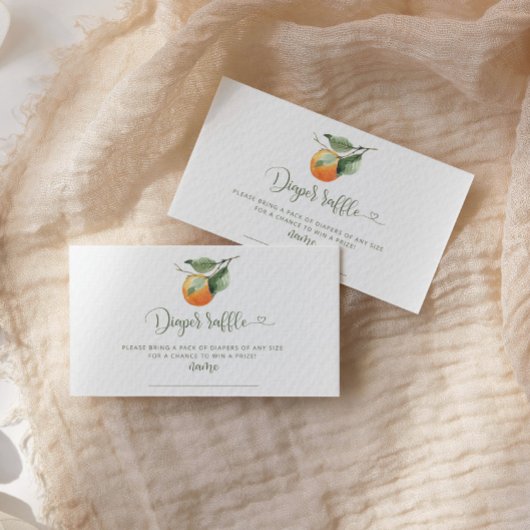 Orangefarbene Süsse-Gewinnkarte Begleitkarte