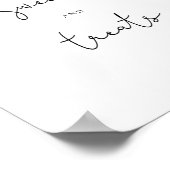 Orangefarbene Süßigkeiten und Leckereien Babydusch Poster (Ecke)