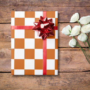 Orangefarbene Tafel Vintag Geschenkpapier