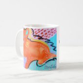 Orangefarbene Tasse (Vorderseite Links)