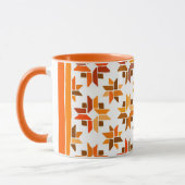 Orangefarbene Tasse (Links)