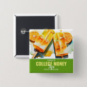 Orangefarbene Tiere, wertgeschätzte Tipps, Uni Gel Button (Vorne & Hinten)