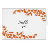 Orangefarbene Tischplatine (Vorderseite (Horizontal))