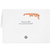 Orangefarbene Tischplatine (Rückseite Horizontal)