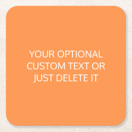 Orangefarbene, trendige Coctail-Party-Palette Rechteckiger Pappuntersetzer