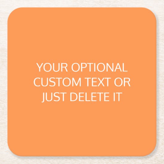 Orangefarbene, trendige Coctail-Party-Palette Rechteckiger Pappuntersetzer (Vorderseite)