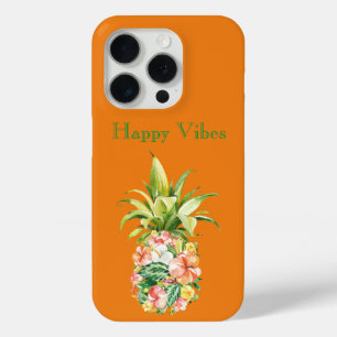 Orangefarbene tropische Ananas Case-Mate iPhone Hülle