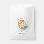 Orangefarbene tropische Blume Geschenktütchen (Vorderseite)