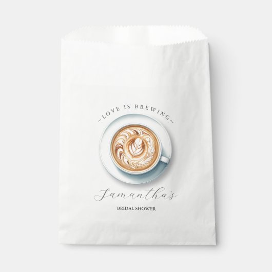 Orangefarbene tropische Blume Geschenktütchen (Vorderseite)