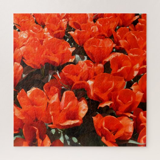 Orangefarbene Tulpen Puzzle (Vertikal)
